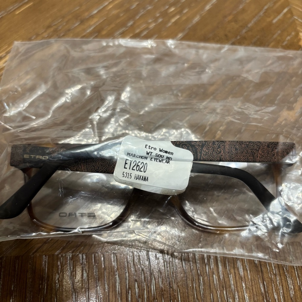 Etro Brown Rectangular Glasses With Subtle Design - image 3